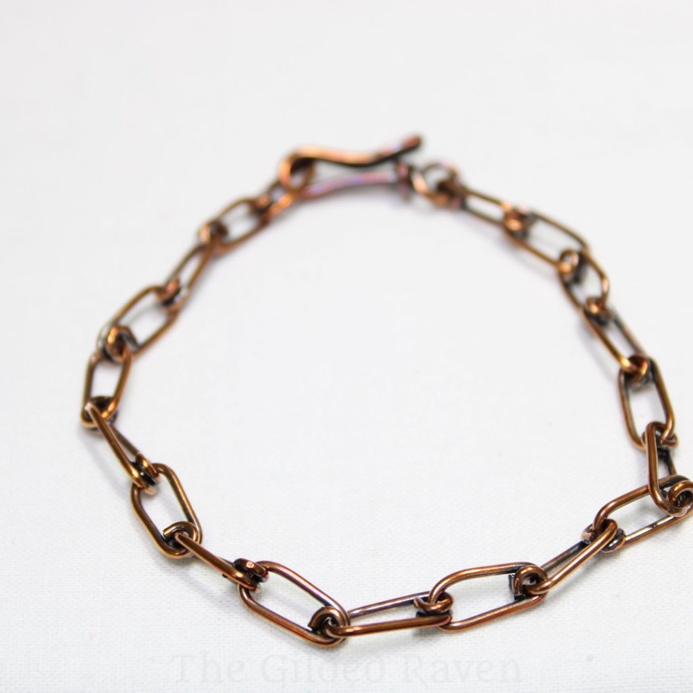 Copper Loop on Loop Bracelet - Picture 2 of 2